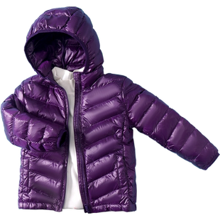 雅鹿轻薄羽绒服儿童男童女童宝宝洋气轻便白鸭绒童装冬季薄款外套