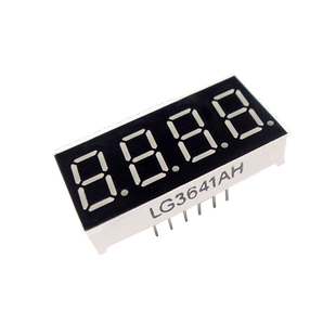 高科美芯 数码管LG3641AH（共阴红色7段4位）12脚直插（一个）
