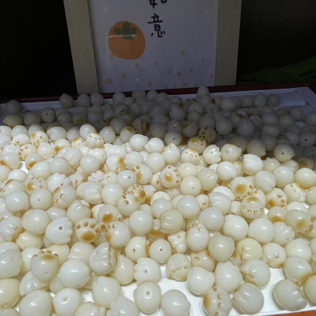 2025碳烤菩提根猫爪手链配饰diy手工编织手绳配件佛珠手串串珠饰