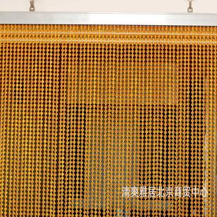 饰珠帘窗帘挂帘黄色 2025定制亚克力仿水晶门帘防蚊蝇风水隔断帘装