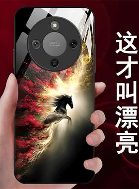 适用于荣耀X70手机壳X70i/X60/X60pro时尚X60i奢华X50软X50i个性X50iplus女X40潮牌X40i液态玻璃MTN-AN00简约