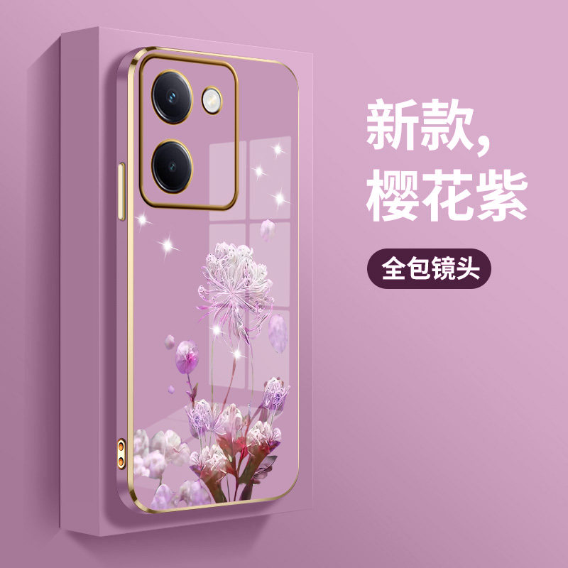 适用vivoy100i手机壳voY100i新款电镀软壳V2279A硅胶女款全包可爱简约奢华ins风个性超薄防摔创意时尚潮女男
