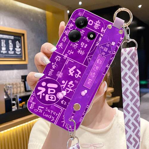 适用于红米Note15手机壳腕带支架Note14防摔Note13手绳Note12可爱Note11pro软胶Note10pro硅胶Note9 4G潮女
