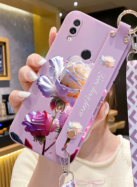 适用红米note7手机壳M1901F7C新款液态硅胶红米note5a高配版腕带支架M1901F7BE防摔MDE6S男女redminote7Pro女