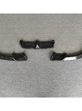 适用于宝马X6M改装小包围LD款碳纤维锻造纹前唇前铲车头铲套件