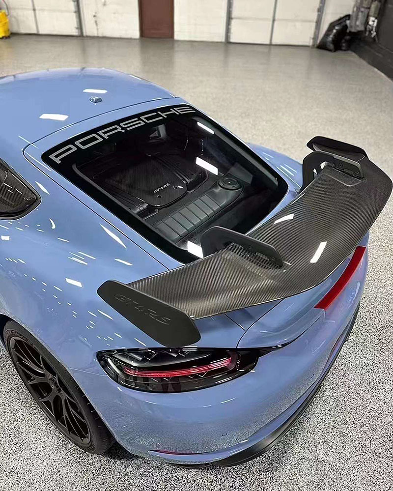 保时捷718981改GT4RS碳纤大尾翼