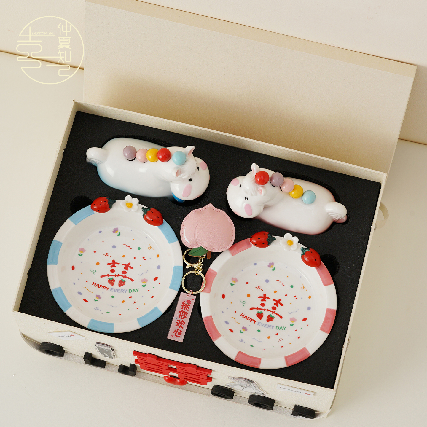 仲夏知己新婚礼物送新人新娘碗筷餐具套装高级实用礼品订婚送姐妹