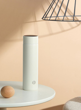 博堡博浩智能保温杯304不锈钢内胆 触屏温显480毫升 BBHB-480CNW