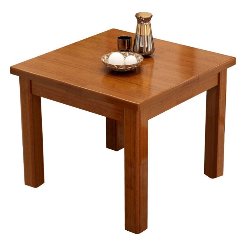 极速全实木餐桌椅组合北欧小户型饭桌F正方形原木西餐桌80宽方桌
