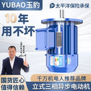 1.5 2.2 5.5KW电机380V三相 全铜三相异步电动机0.75 立式 1.1