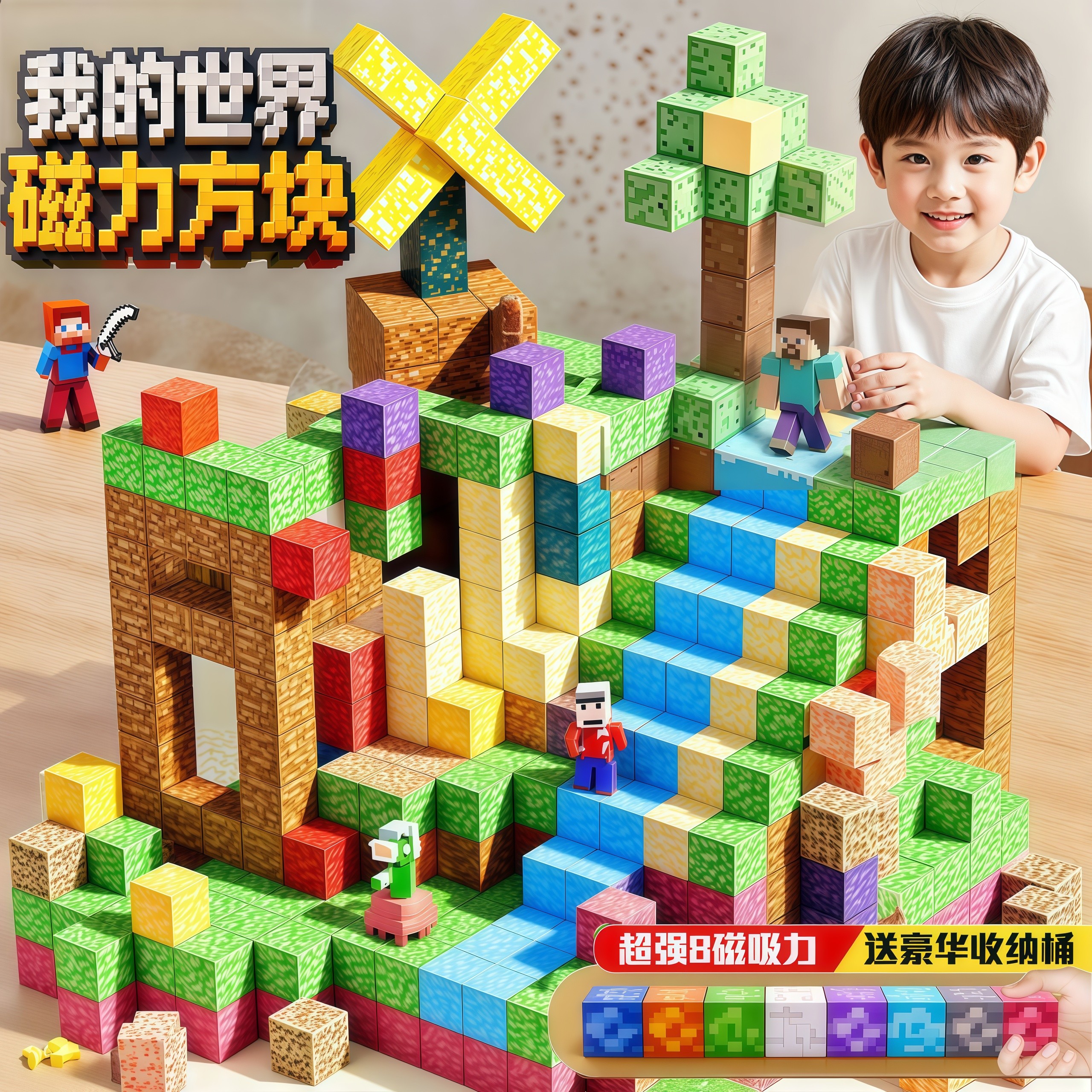 【全套正版】我的世界磁力方块