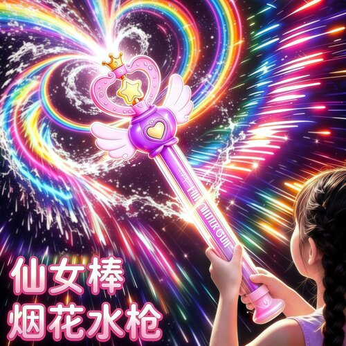 【女孩烟花水枪】抽拉式大容量