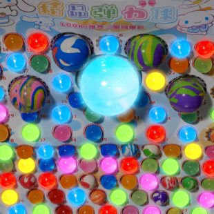 龙珠抽抽乐盲盒弹力球夜光发光儿童玩具学生抽奖大中小号110抽6岁