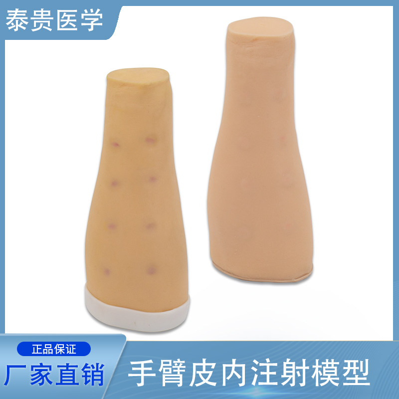 皮内注射手臂模型药品过敏反应训练皮丘皮试测试医用培训假人上肢
