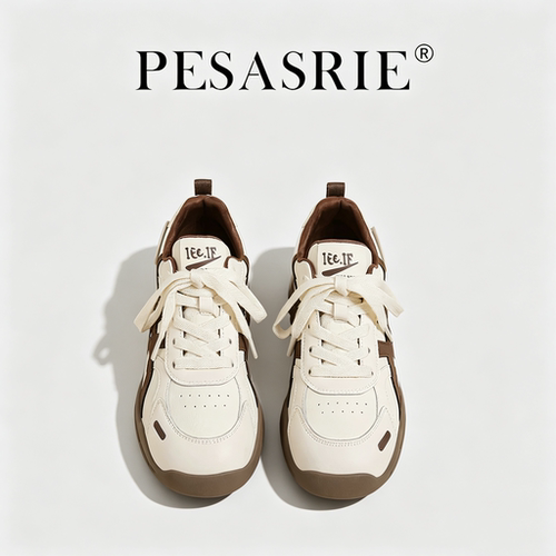 PESASRIE/柏萨尼美拉德显脚小复古德训阿甘鞋拼色秋季2026新款女