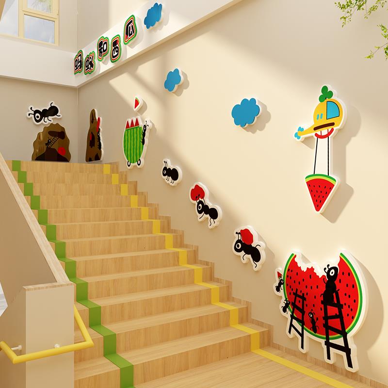 幼儿园墙面装饰环创主题成品材料绘本馆图书角布置阅读区走廊楼梯