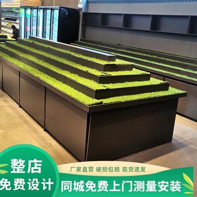 水果货架阶梯式展示架果蔬货架超市定制多层梯形陈列货柜水果架子