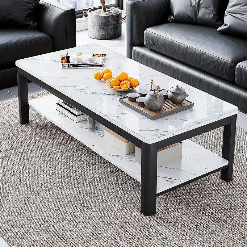 茶几台客厅家用办公室钢化玻璃茶桌简约现代意式小户型长方形桌子