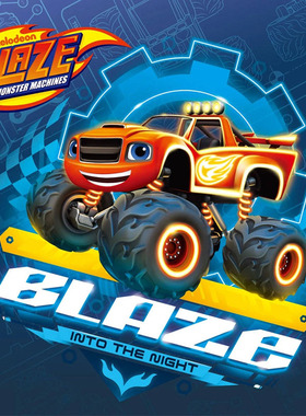 BLAZE旋风战车队大脚车飙速萨格超级变形赛车惯性滑行合金玩具车