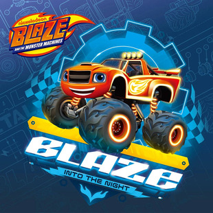 BLAZE旋风战车队大脚车飙速萨格超级变形赛车惯性滑行合金玩具车