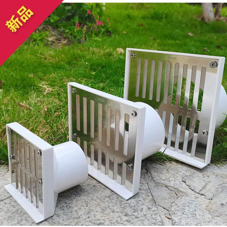 不锈钢墙排水75管阳台侧排地漏