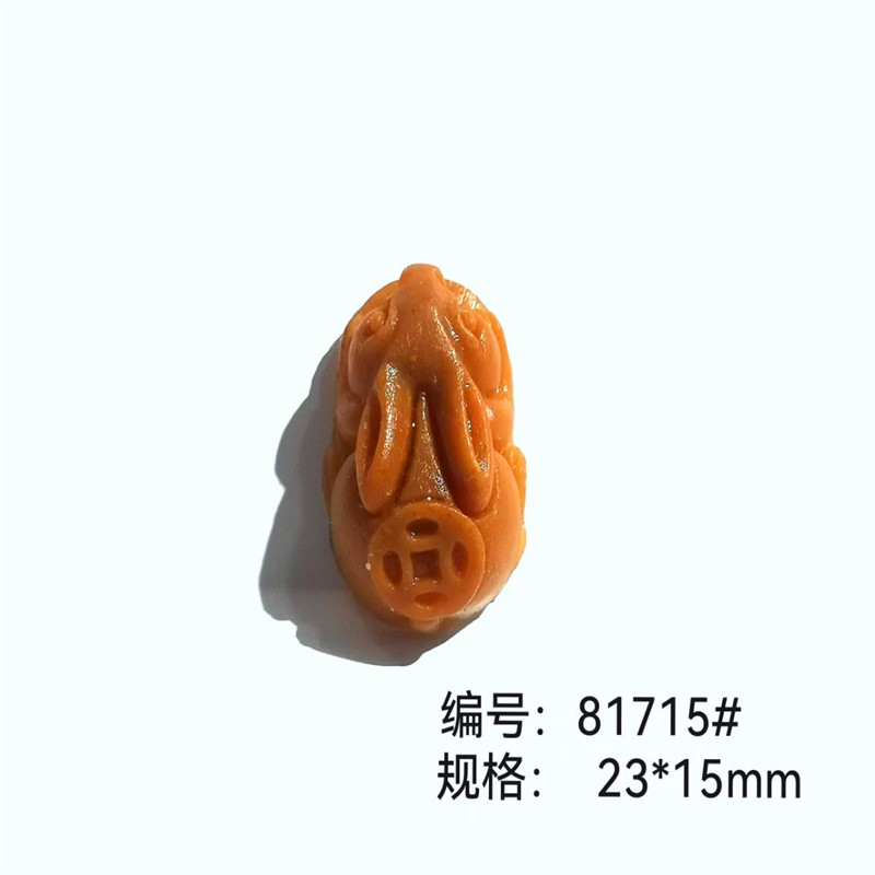 新款单面来钱玉兔香牌模具