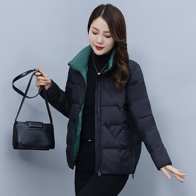 羽绒棉服女2026冬季短款立领新款保暖时尚洋气女士轻薄棉外套潮