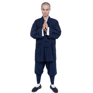 缎梵僧服装短褂夏季薄款僧衣天竺棉和尚衣服男女同款僧侣衣服套装
