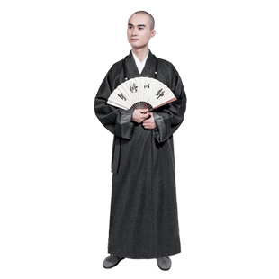 缎梵僧服秋冬季棉羊绒长褂僧衣和尚衣服僧袍出家人长袍大褂男女款