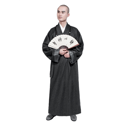 缎梵僧服秋冬季绵羊绒衣服男女款