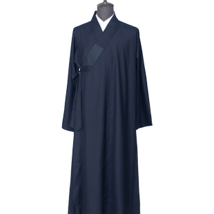 缎梵僧服装秋季款大褂和尚衣服高档长褂男女款长衫四季不皱僧侣衣