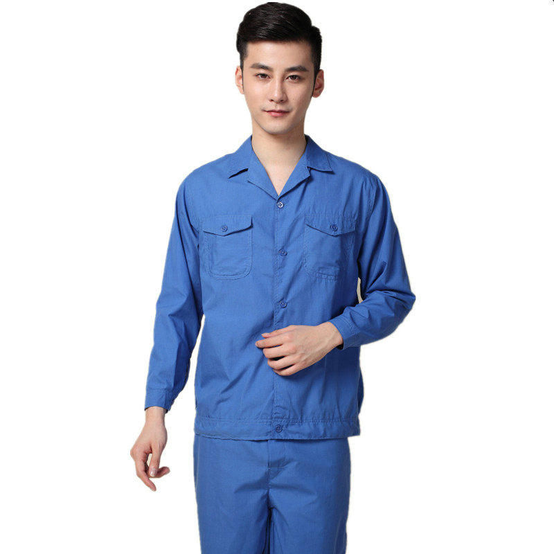 农民工干活衣服夏季穿的防晒衣男工地工作服男士透气建筑长袖工。