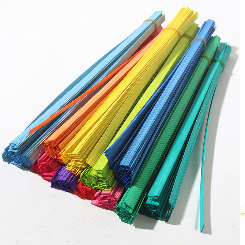 竹编扇子材料竹篾diy彩色竹片竹条编织工具包儿童手工制作蒲扇