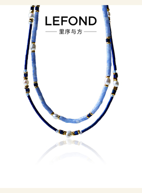 轻奢天然石淡水珍珠叠戴锁骨链
