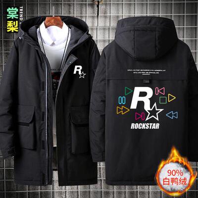 2024GTA游戏5公司R星Rockstar Games电玩休闲周边秋冬季中长款羽