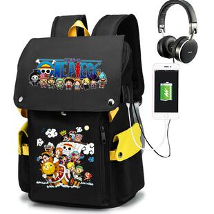 2024航海王书包二次元动漫路飞乔巴索隆乌索普娜美初高中学生双肩