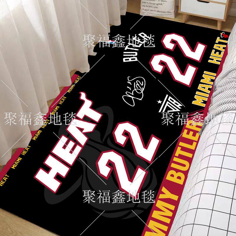 2024篮球周边主题房间客厅卧室床边毯詹姆斯库里科比方形创意NBA
