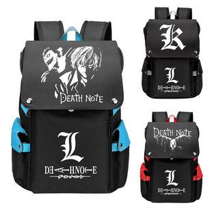 2024死亡笔记书包 动漫周边双肩背包 夜神月 L 死神 休闲旅行包电
