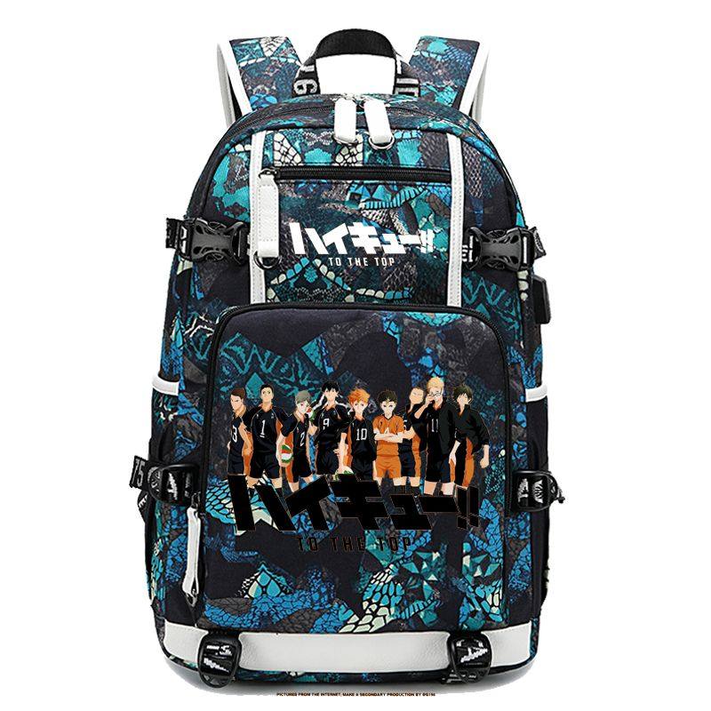 2024排球少年 乌野 音驹 及川彻 动漫 二次元 周边 书包 背包 双