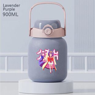 2024新款Nogamenolife游戏人生周边二次元茶水分离便携吸管杯学生