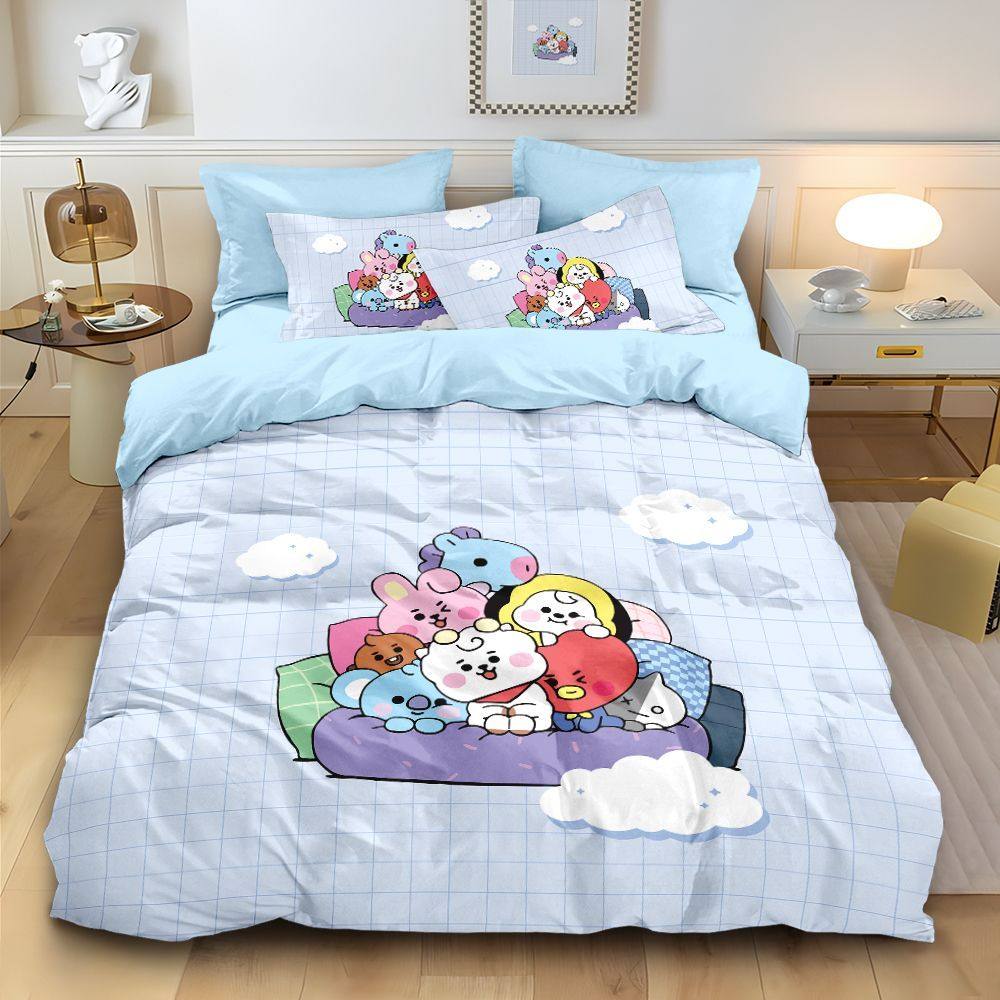 BTS防弹少年团全棉四件套