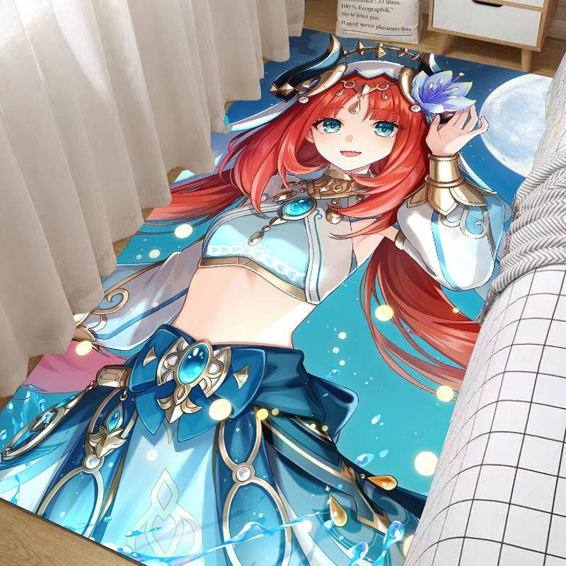 2024原神游戏周边客厅房间地毯卧室满铺榻榻米床边毯吊篮垫地垫地