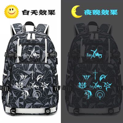2024新款fate书包男女学生二次元周边zero 动漫背包吾王saber双肩
