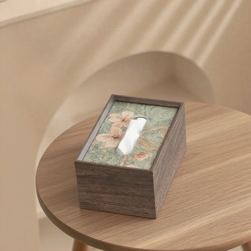 中式木质轻奢纸巾盒家用客厅茶几高级纸盒高档酒店桌面收纳盒餐厅