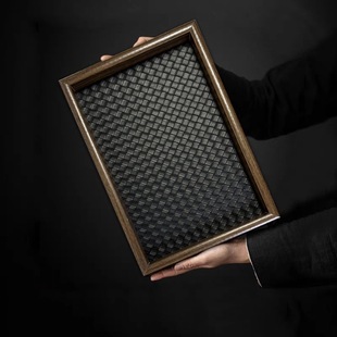 轻奢玄关收纳盘时尚 百搭收纳包颜值高品质好收纳盘高级皮革收纳盘
