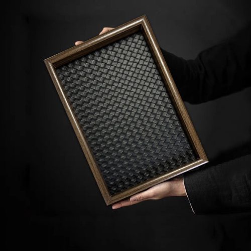 轻奢玄关收纳盘时尚百搭收纳包颜值高品质好收纳盘高级皮革收纳盘