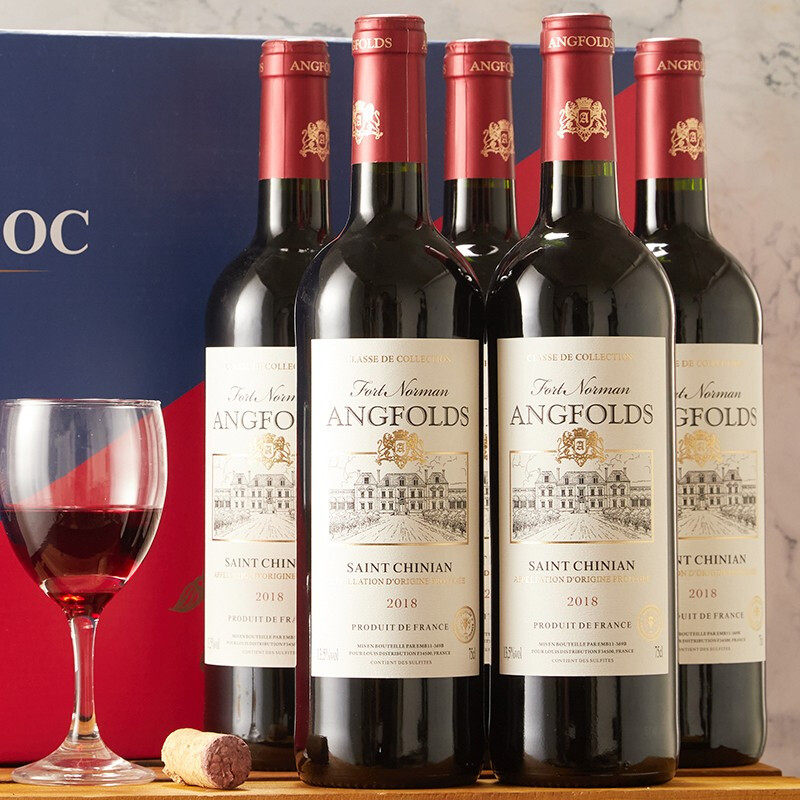 法国aop级进口红酒干红葡萄酒北极象昂富庄园整箱礼盒装750ml*6瓶