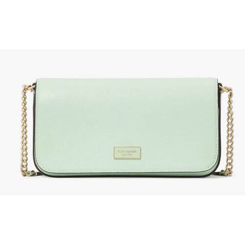 kate spade New York Serena真皮链钱包手拿斜挎包NWT Pistachio
