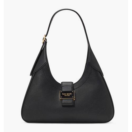 kate spade New York Nouveau小号荔枝皮单肩包NWT黑色