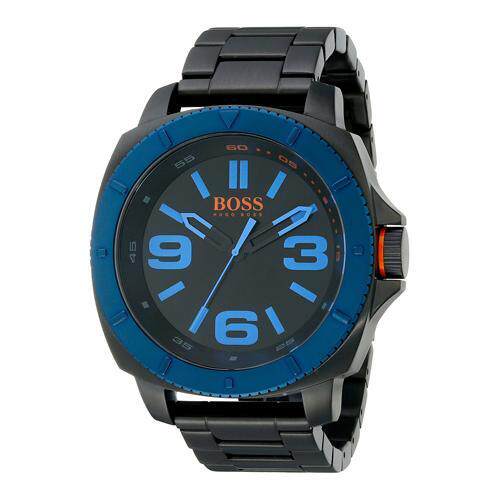 HUGO BOSS 1513160 Sao Paulo黑色表盘Ion镀男士手表
